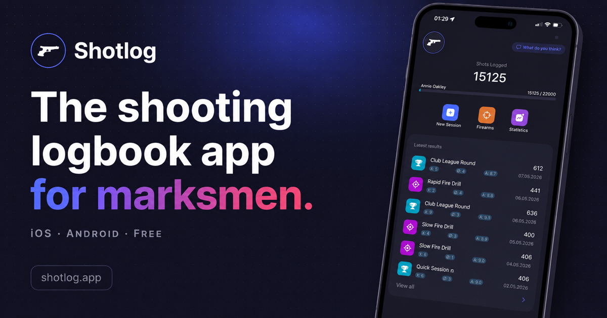 Shotlog — Shooting Logbook & Score Tracker App for Marksmen